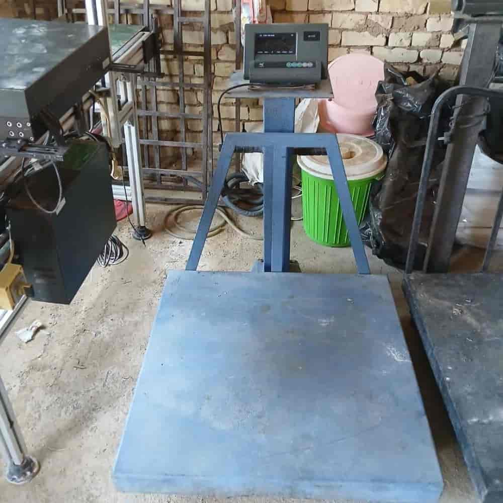 One ton industrial scale with lithium battery